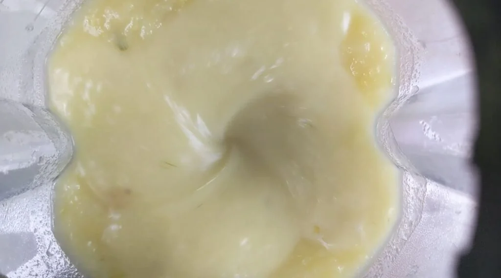 Blending Leek Potato Soup in a Blender