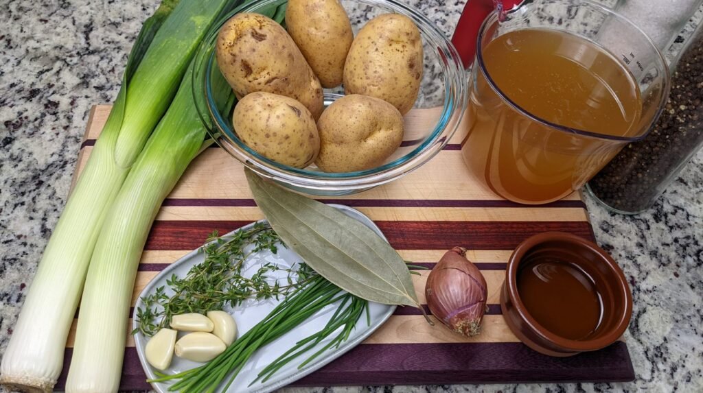 Ingredients for Leek Potato Soup