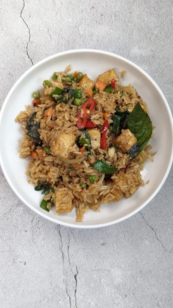 Thai Basil Fried Rice Vertical image