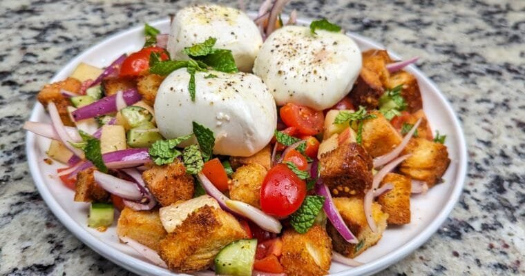 Burrata Panzanella Salad