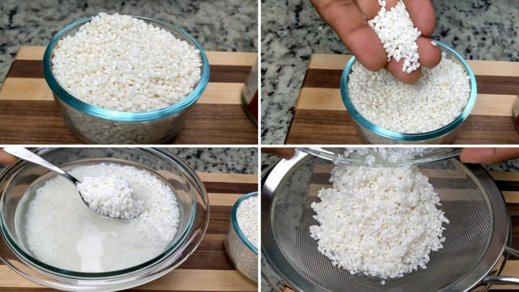 Soaking Sticky Rice