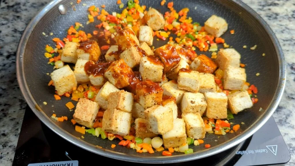 Add Chili Garlic Sauce to Frying Pan