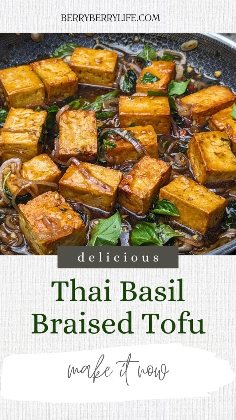 Thai Basil Braised Tofu | Berry Berry Life