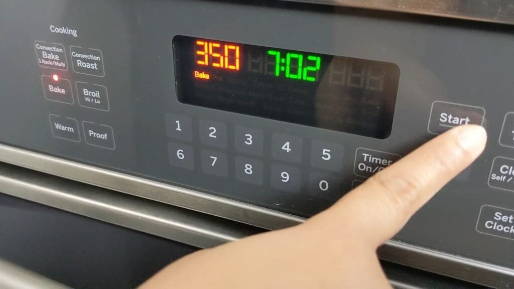 Setting Oven to 350F