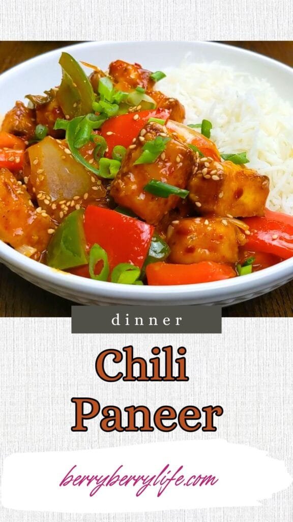 Chili Paneer Vertical Poster for Pinterest