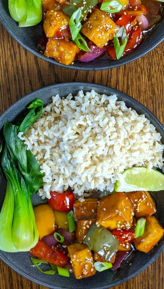 Sweet And Sour Tofu Vertical