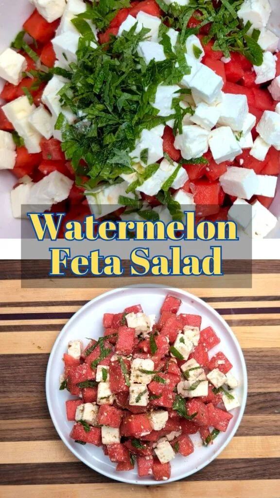Watermelon Feta Salad Vertical Poster 2
