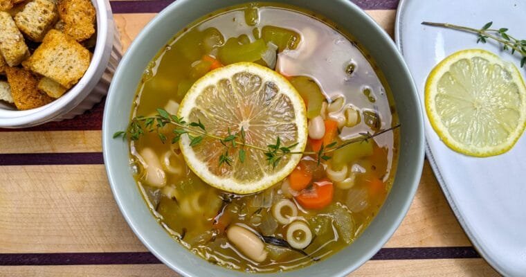 White Bean Pasta Soup