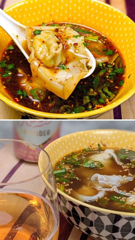 Tofu Wontons vertical picture