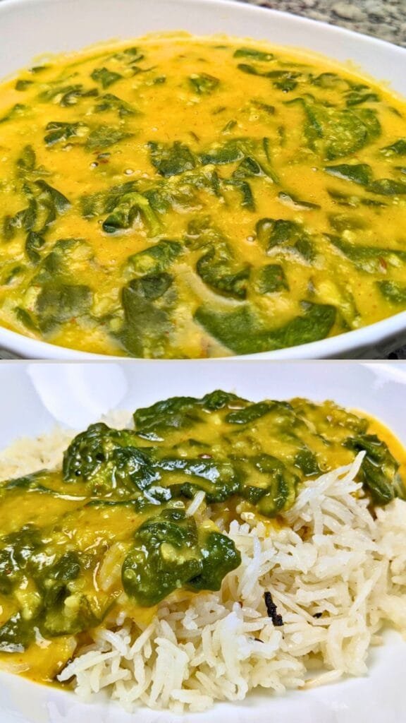 Spinach and Lentil Dal vertical picture