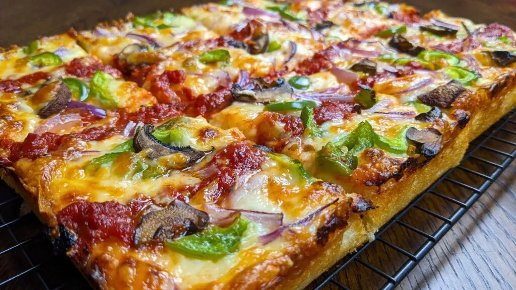 Detroit Style Pizza is ready