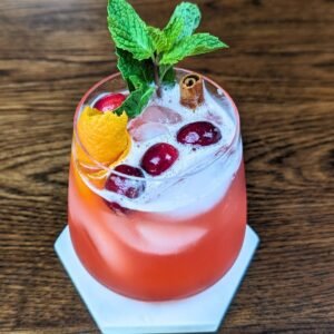 Cranberry Cinnamon Whiskey Sour