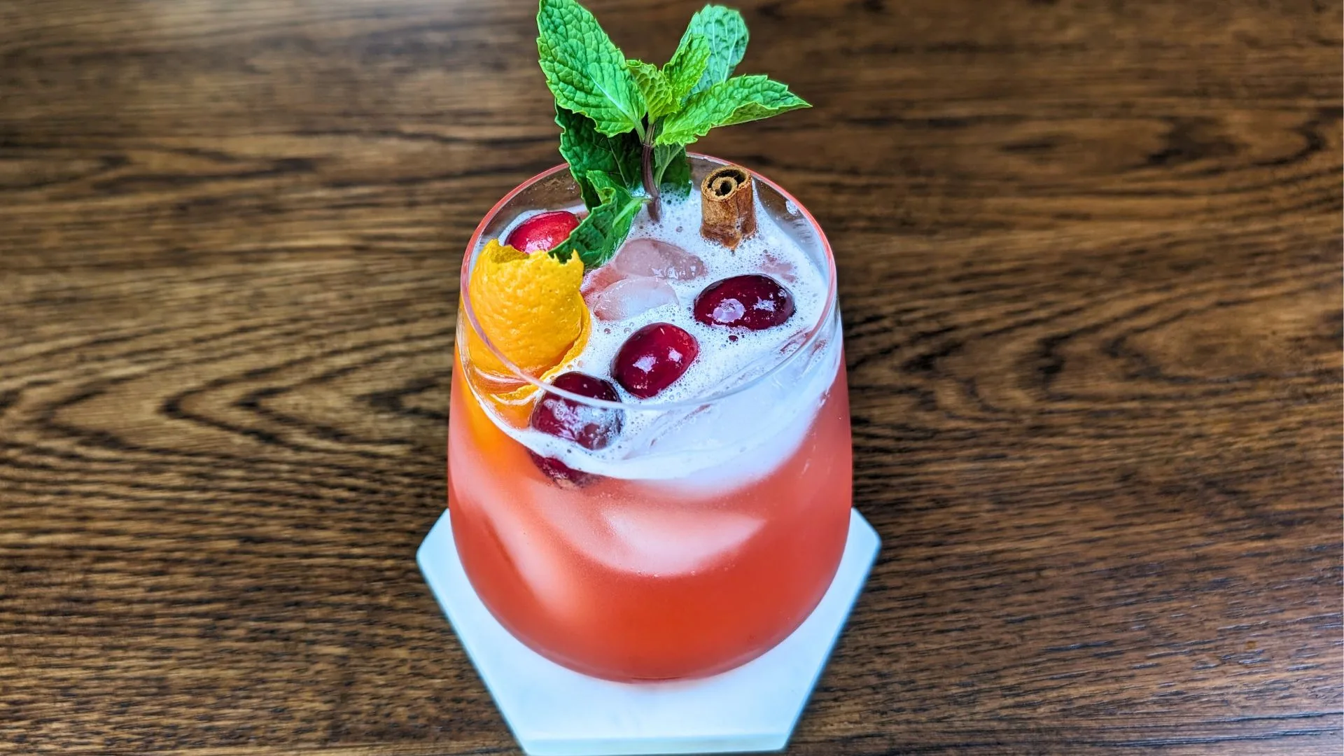 Cranberry Cinnamon Whiskey Sour