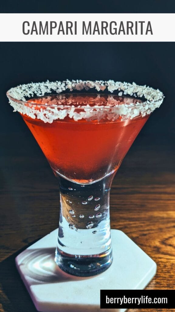 Campari Margarita vertical poster for Pinterest