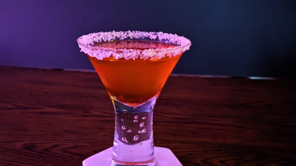 Campari Margarita in a glass