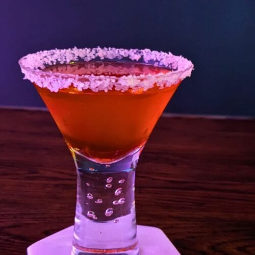 Campari Margarita in a glass
