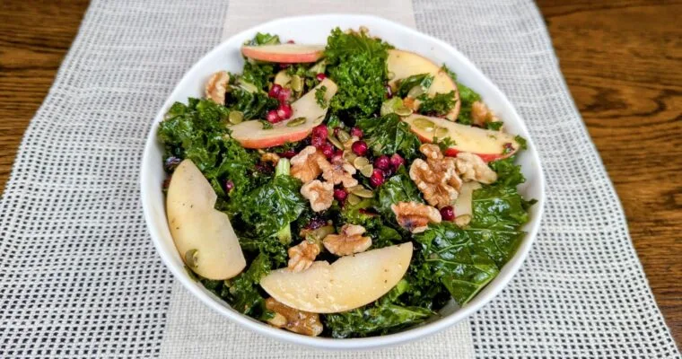 Kale Salad with Apples and Walnuts