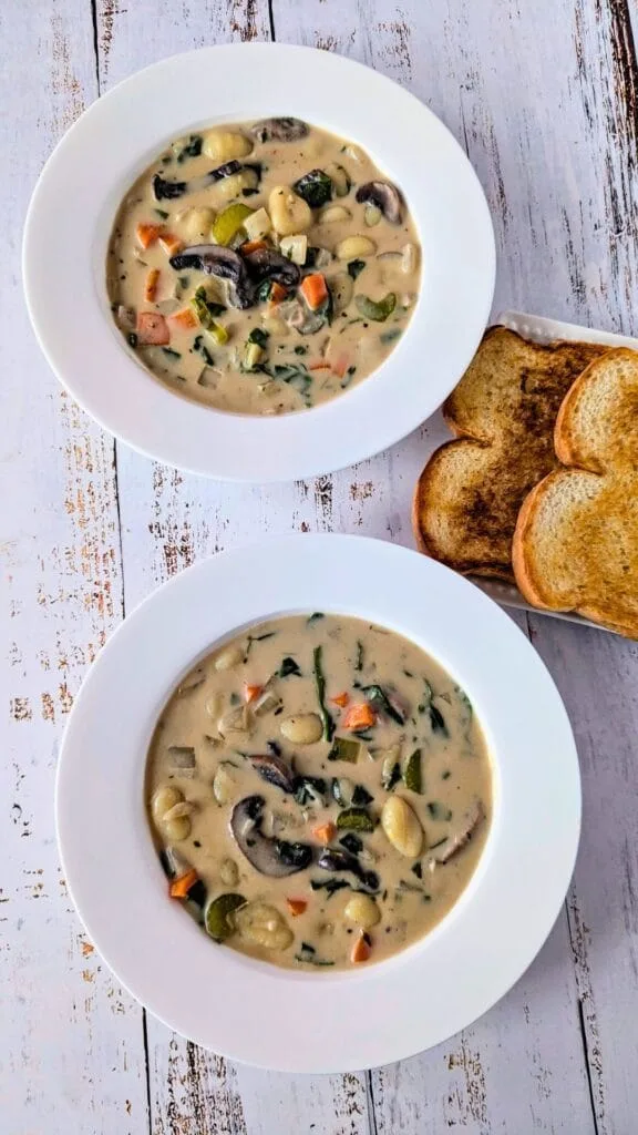 Vegan Gnocchi Soup vertical image