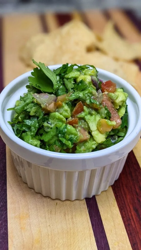 homemade chunky guacamole Vertical poster