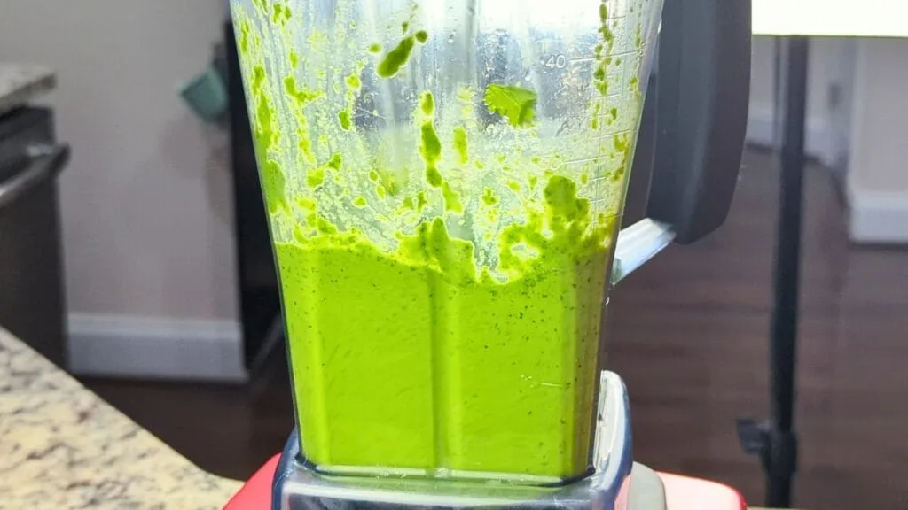 make it smooth Cilantro Chutney