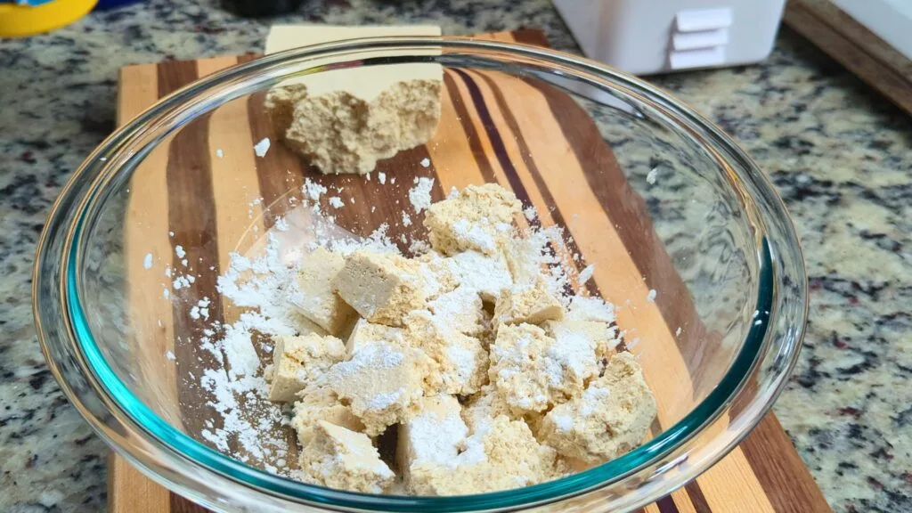 add corn starch to the bowl
