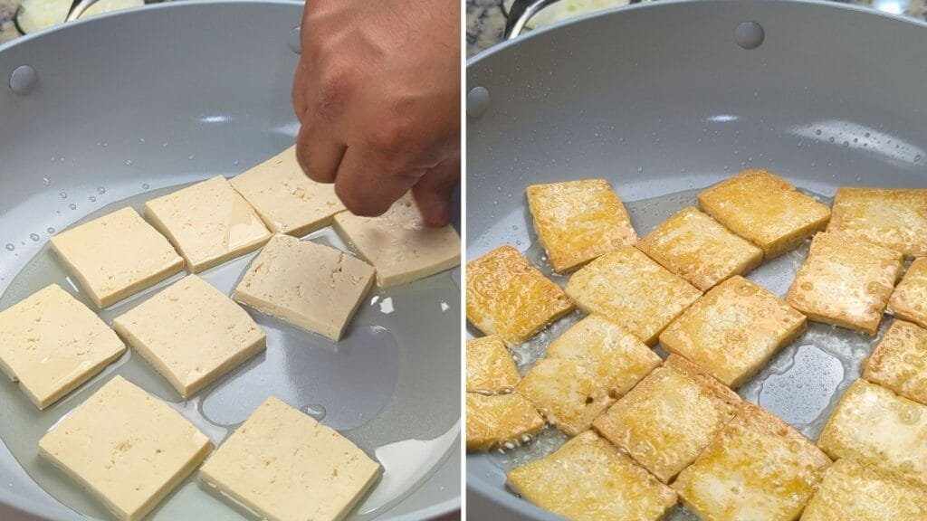 pan fried tofu both sides