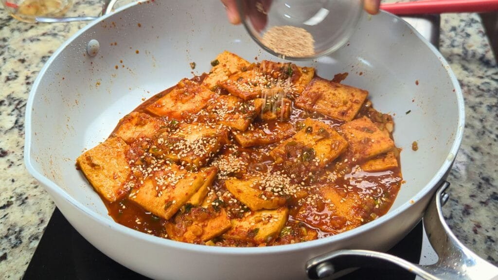 adding Sesame seeds