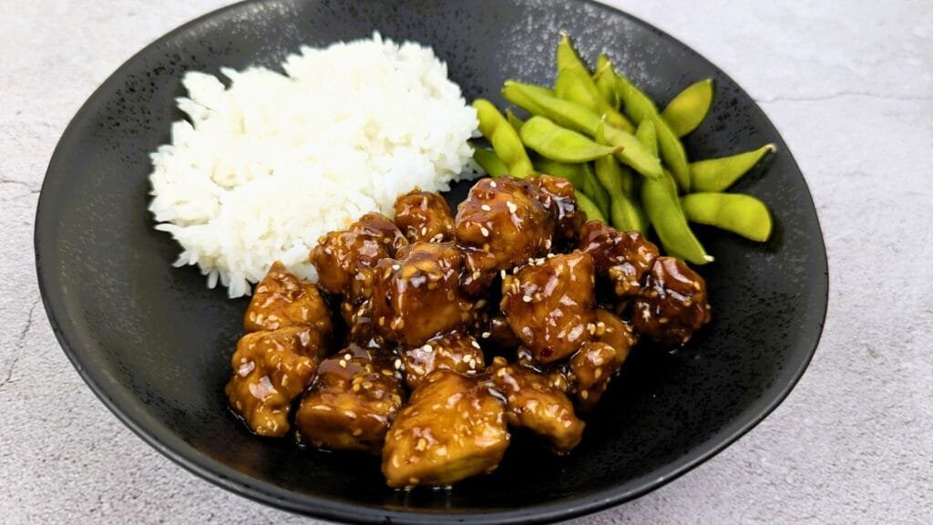 Enjoy with side of Rice and Edamame