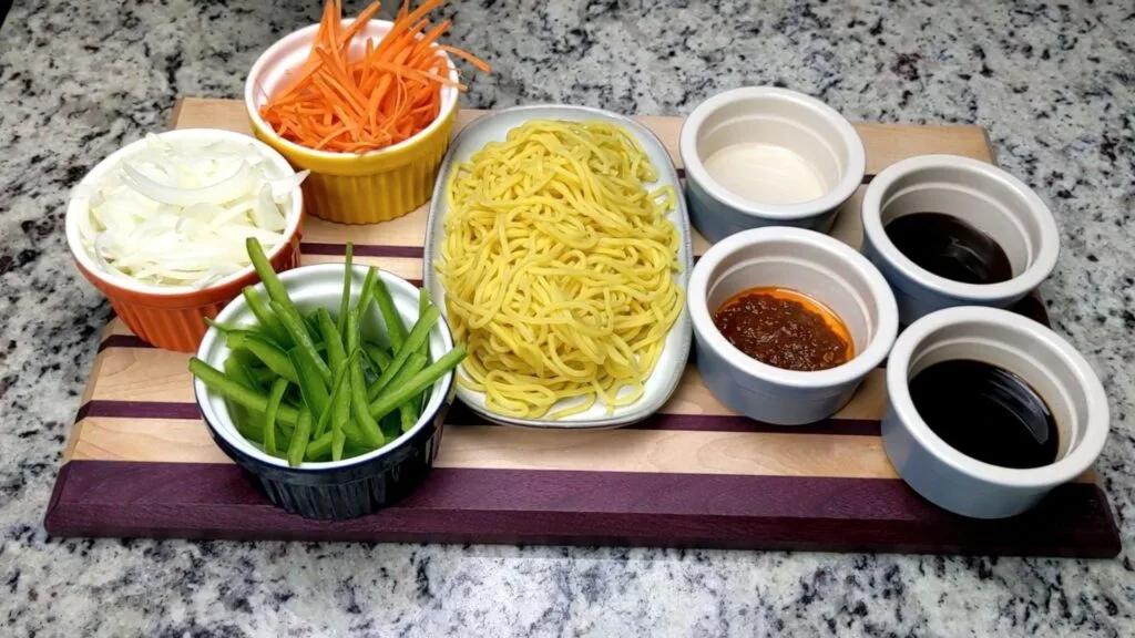 Vegetable Stir Fry Noodles Ingredients