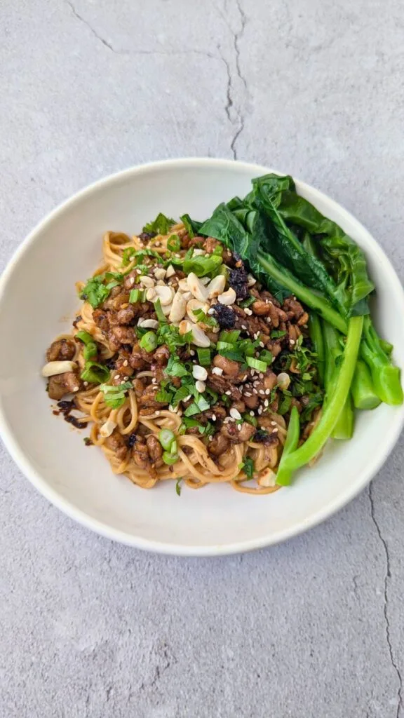 Tempeh Dan Dan Noodles Vertical image