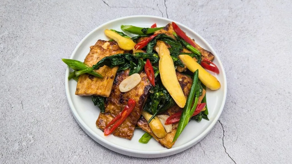 Tofu Gai Lan (Chinese Broccoli) Stir-Fry