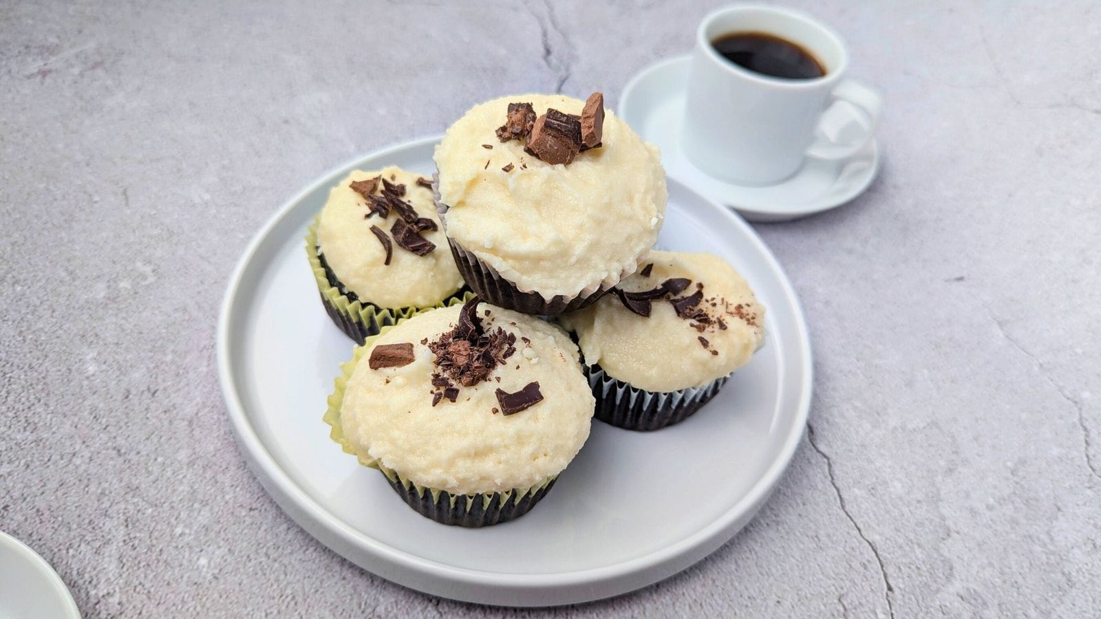 Easy Eggless Chocolate Cupcakes served