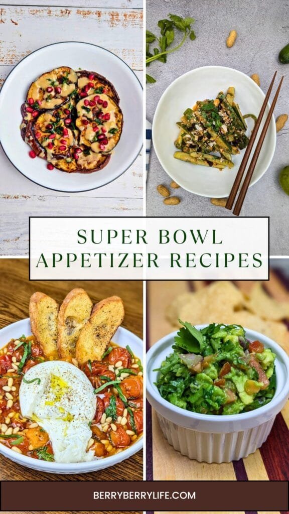 Super Bowl Appetizer Recipes vertical image for Pinterest
