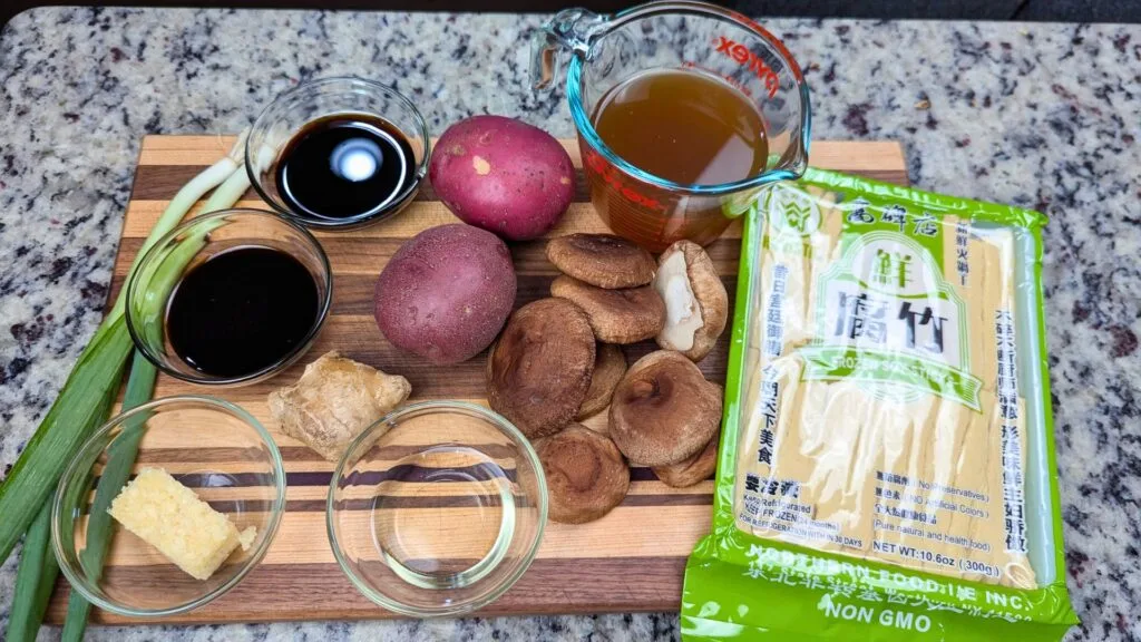 Ingredients for Braised Yuba