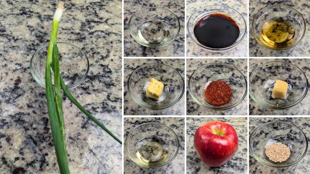 Ingredients for Bulgogi Tofu