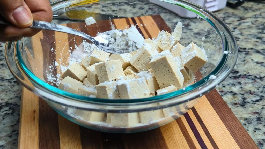 adding Cornstarch in tofu