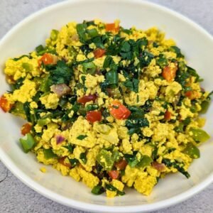 Tofu Scramble served in a plate