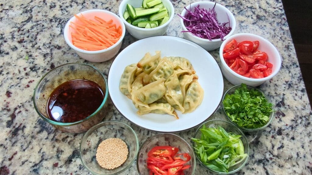 Dumpling Salad Ingredients