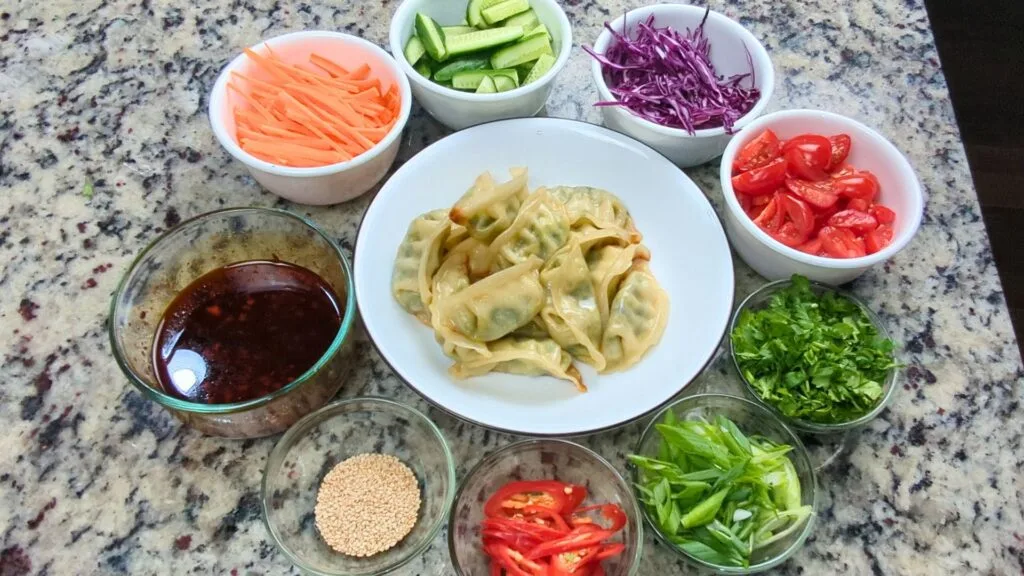 Dumpling Salad Ingredients