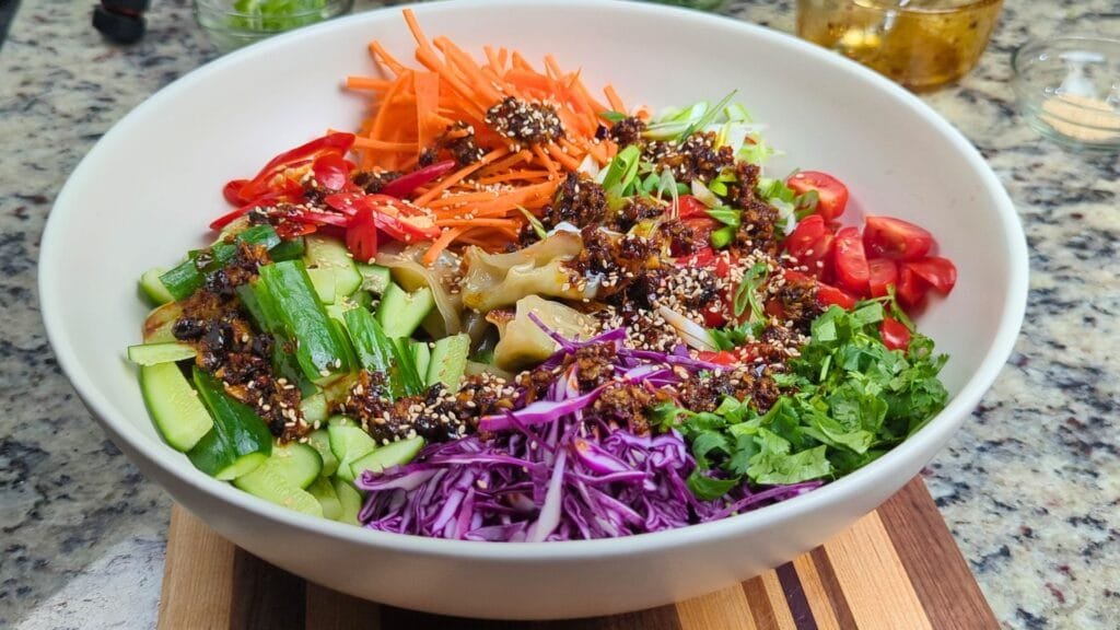 adding all ingredients in the bowl