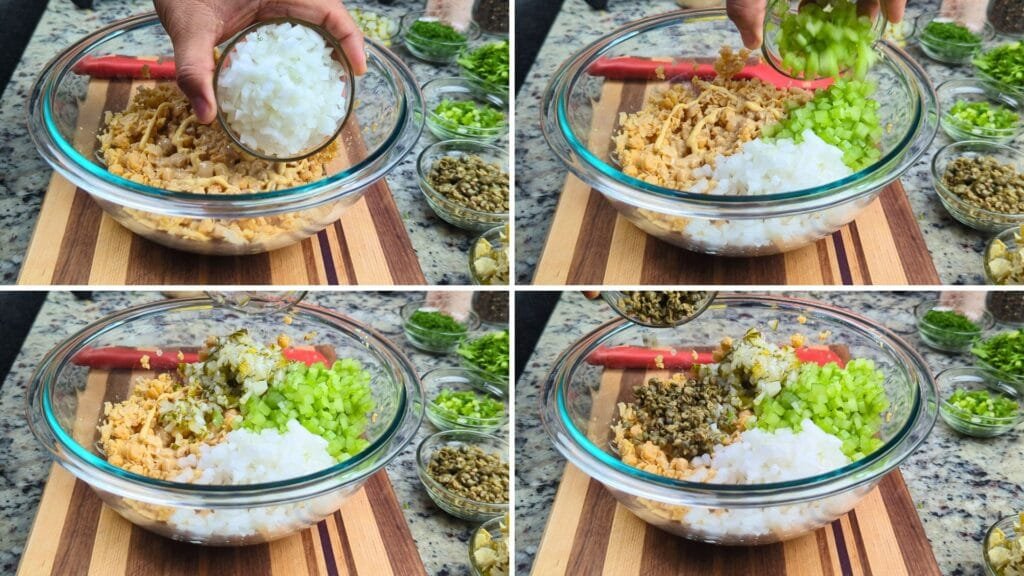 Adding Ingredients to Smashed Chickpeas image1