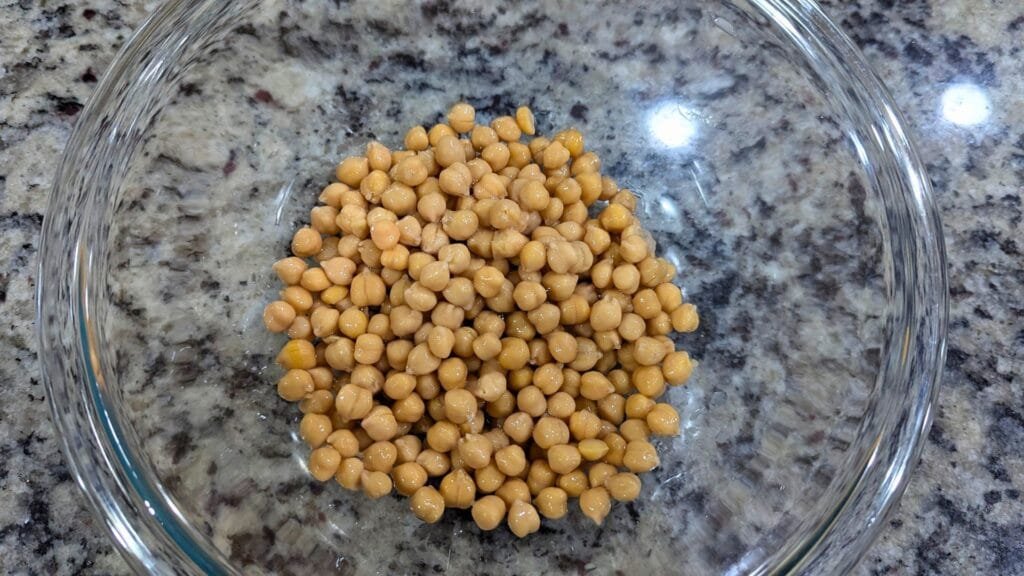Drain Chickpeas and set aside.
