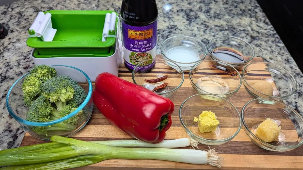 Ingredients for Mongolian Tofu