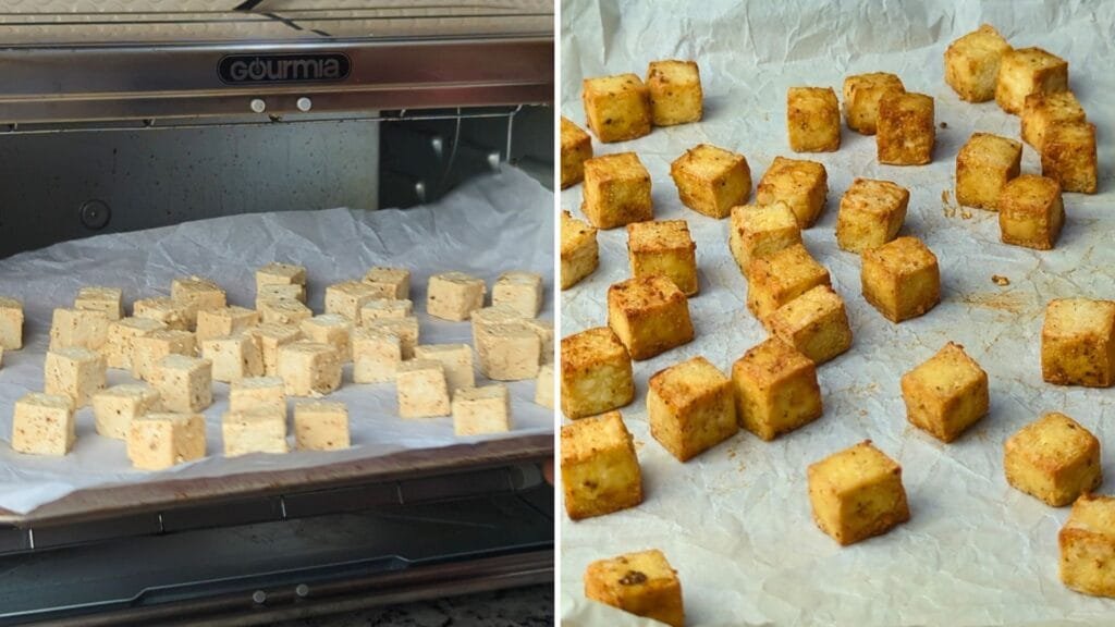 Air Fry Tofu until its Crispy