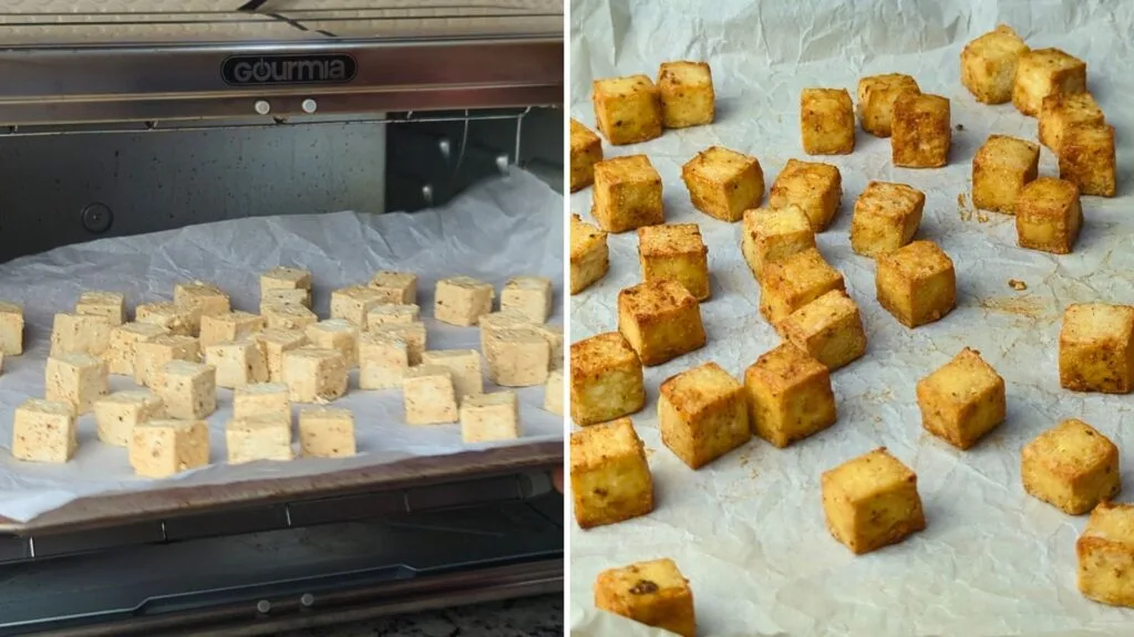 Air Fry Tofu until its Crispy