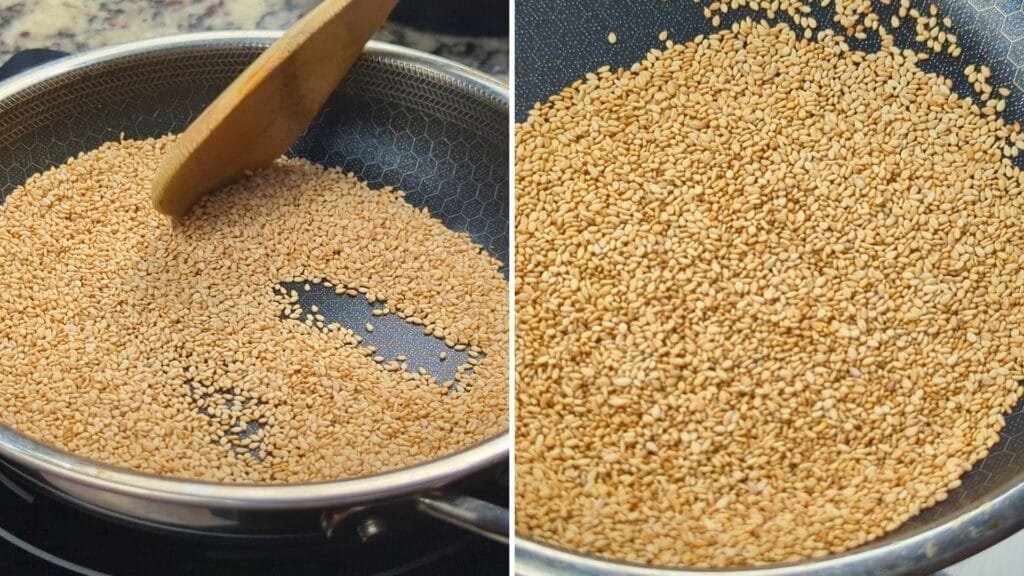 Toasting Sesame seeds