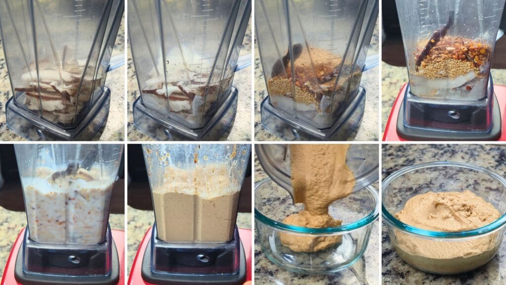Blend all ingredients to make Sesame Chutney