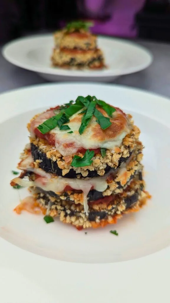 Crispy Eggplant Parmesan vertical image
