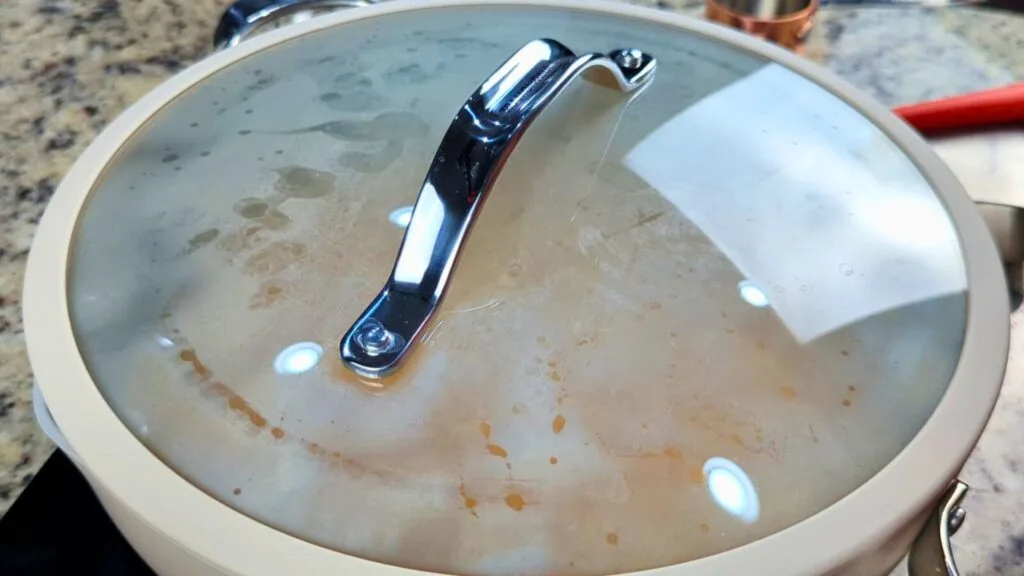 Cover the pan with lid