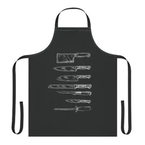 Chef's Knives Out Apron - Black